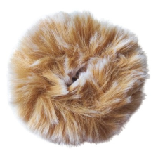 Top Choice szőrös hajgumi, mix beige hajdísz