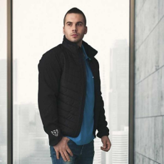TOP ELITE Dzseki steppelt őszi-tavaszi (100%poliészter) TOP E-SS JBK, fekete, 2XL
