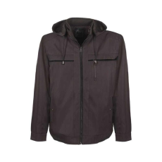 TOP ELITE Kabát bélelt, 3 külső zseb (100%poliészter) TOP ELITE LEXINGTON, fekete, XL