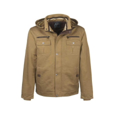 TOP ELITE Kabát bélelt, 6 külső zseb (100%pamut) TOP ELITE LENOX, teve barna, S