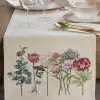  TOP! Gobelin asztali futó nyári virágok motívumával Natúr 40x100 cm +/-5%