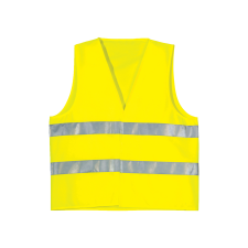 TOP Jól láthatósági mellény fluo 120g/m2  L/XL láthatósági ruházat