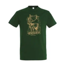 [] TOP kereknyakú póló szarvas mintával, világos zöld 3XL100% pamut, 190gr/m2 munkaruha