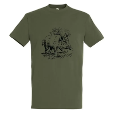 [] TOP kereknyakú póló vaddisznó mintával, 100% pamut, 190gr/m2, 2XL munkaruha