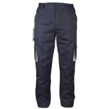 TOP Munkanadrág derekas biztonsági varrás dupla térdfolt TOP017, sötétkék, 4XL munkaruha