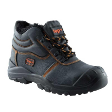 TOP munkavédelmi bakancs S3 SRC szőrme bélés acél orrmerevítő TOP FORREST WINTER, fekete, 46