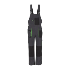 TOP Nadrág kantáros (100%pamut) TOP GREEN 100 BIBPANTS, green, 3XL munkaruha