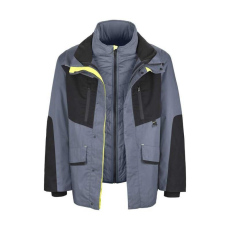 TOP PHOENIX CO2D PRK kabát, black/grey/fluo yellow, L