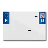 TOP PLAQ Műanyag csík PVC rendszámtáblához cégnévvel (motorkerékpár méret 210x145) - DEPT 68 - Európa (darabra) TOP PLAQ  Vázak, idomok, kiegészítők Rendszámtábla tartók