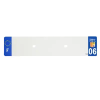 TOP PLAQ műanyag csík üres PVC rendszámtáblához (autó, 520x110 mm), Dept 06, Európa (darabra értékesítve) TOP PLAQ  Vázak, idomok, kiegészítők Rendszámtábla tartók