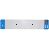 TOP PLAQ műanyag csík üres PVC rendszámtáblához (autó formátum 520x110 mm) - 69-es megye - Európa (darabra értendő) TOP PLAQ  Vázak, idomok, kiegészítők Rendszámtábla tartók