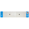 TOP PLAQ műanyag csík üres PVC rendszámtáblához (autó méret: 520x110 mm) – 17-es megye – Európa – darabonként TOP PLAQ  Vázak, idomok, kiegészítők Rendszámtábla tartók