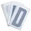 TOP PLAQ rendszámtábla betű PVC motorkerékpárhoz, robogóhoz 45 mm D (10 db/csomag) TOP PLAQ  Vázak, idomok, kiegészítők Rendszámtábla tartók