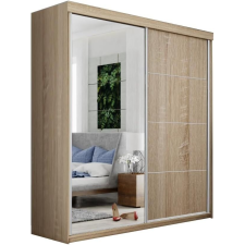  TOP PLUS B-23  Tolóajtós Szekrény 150x200x62 - Sonoma tölgy bútor