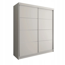  TOP PLUS B-25 Tolóajtós Szekrény 200x200x62 - Feher bútor