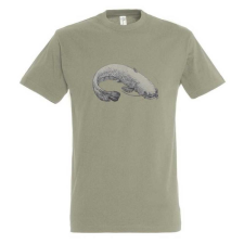 TOP Póló (harcsa mintával) kereknyakú (100%pamut 190gr/m2) TOP, khaki, L munkaruha