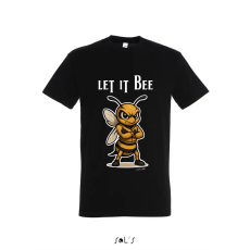 TOP Póló (méhecske mintával Let it Bee) kereknyakú TOP, white, 2XL