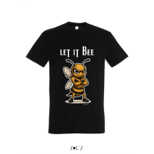 TOP Póló (méhecske mintával Let it Bee) kereknyakú TOP, white, M munkaruha