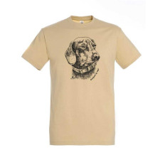 TOP Póló (tacskó mintával) kereknyakú (100%pamut 190gr/m2) TOP, sand, 4XL munkaruha