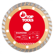 Top Tools gyémánt vágókorong 125mm turbo csiszolókorong és vágókorong