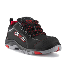 TOP Védőfélcipő S3 SRC orrmerevítővel TOP BROOKLYN LOW, fekete/piros, 37