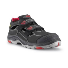 TOP Védőszandál O1 ESD SRC PU/gumi talp TOP BROOKLYN SANDAL, fekete/piros, 40