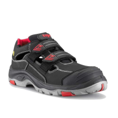 TOP Védőszandál S1P ESD SRC PU/gumi talppal TOP BROOKLYN SANDAL, fekete/piros, 40