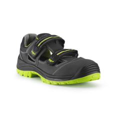 TOP Védőszandál SRC nubuk bőr felsőrész TOP BUFFALO SANDAL O1, fekete, 48