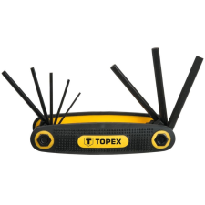 Topex 35D958 imbuszkulcs készlet, CrV acél, 8 részes imbuszkulcs