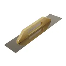 Topex Acél simító, rozsdamentes 480x130mm, fa markolat kőműves és burkoló szerszám