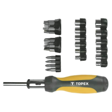 Topex csavarhúzó készlet, racsnis, 29 db (39D356) (39D356) csavarhúzó