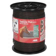 Toplineplus szalag 200m, 40mm, 10x0,30 TriCond, barna haszonállat felszerelés