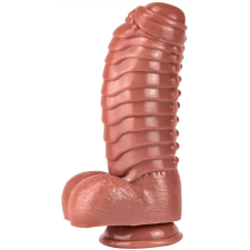 Toppedmonster Dildo Monster páncél 22 x 10cm barna műpénisz, dildó