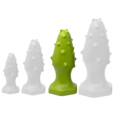 Toppedmonster Monster Spike szilikon dugó L 14 x 5.5cm zöld műpénisz, dildó