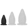 Toppedmonster Plug Strawberry S szilikon anál dildó 13x6,8 cm fekete