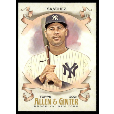 Topps 2021-23 Topps Allen and Ginter #186 Gary Sanchez gyűjthető kártya
