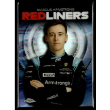 Topps 2021 Topps Chrome Formula 1 Racing Redliners #RL-11 Marcus Armstrong gyűjthető kártya