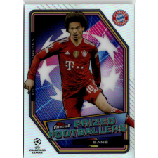 Topps 2021 Topps Finest UEFA Champions League Prized Footballers #PFF-12 Leroy Sané gyűjthető kártya