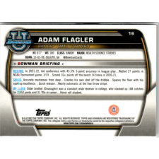 Topps 2022-23 Bowman Chrome University #16 Adam Flagler gyűjthető kártya
