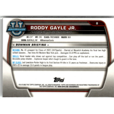 Topps 2022-23 Bowman Chrome University #8 Roddy Gayle Jr. gyűjthető kártya