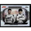 Topps 2022 Topps Chrome Formula 1 Constructors Coalition #CC-AT Pierre Gasly/Yuki Tsunoda