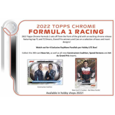 Topps 2022 Topps Formula 1 Chrome LITE Hobby csomag - MEGJELENÉS 01.20 gyűjthető kártya
