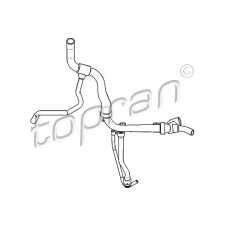 TOPRAN Hűtőcső TOPRAN 207 717 vízhűtő
