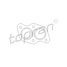 TOPRAN Tömítés, kipufogócső TOPRAN 100 706 kipufogó alkatrész