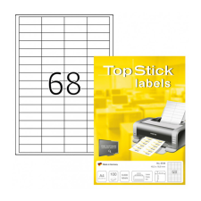 TopStick 48,5*16,9 mm TopStick A4 íves etikett címke, fehér színű (100 ív/doboz) etikett