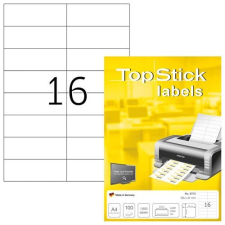 TopStick Etikett címke Topstick 105x37 mm szegély nélküli 100 ív 1600 db/doboz etikett