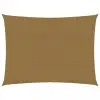  Tópszínű HDPE napvitorla 160 g/m² 2 x 3 m