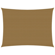 Tópszínű HDPE napvitorla 160 g/m² 3 x 4,5 m kerti bútor