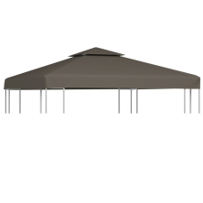 Tópszínű kétszintes pavilon tetőponyva 310 g/m², 3 x 3 m kerti bútor