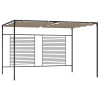  Tópszínű pavilon behúzható tetővel 3 x 4 x 2,3 m 180 g/m²